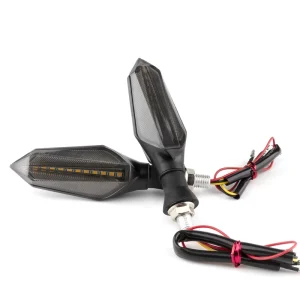 Double sided Motorcycle Modified Flow Turning Signals Light Motorcycle Indicators Blinkers Lights