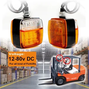 Dream Parts LED Forklift Headlight Turn Signal Lamp Strobe Warning Light IP67 Waterproof Impact Corrosion Resistant 10 80V DC