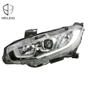 Driver Composite Headlamp Assembly 33150-TBA-A01 Car Halogen Xenon Headlights for Honda Civic FC1 FC7 1.5 L 2.0 L