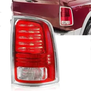 Driver Side Rear Tail Lamp Assembly for Dodge RAM PU 1500 Tail Lamp Assy W/ Chrome Trim Laramie Longhorn Model