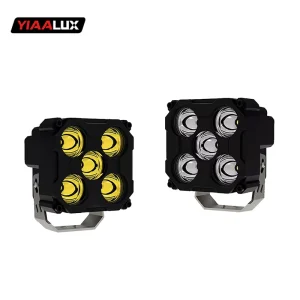 Driving System Dual Colour Yellow White Spotlight LED Lights Bike Motorbike Headlights for Motorcycle