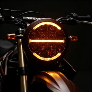 Driving System Dual Colour Yellow White Spotlight LED Lights Bike Motorbike Headlights for Motorcycle Mot