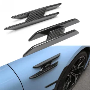 Dry Carbon Fiber Ac Style Fender Trim Real Carbon Car Bumper Air Vent Trim Side Fender Cover for Bmw M2 G87 2 Series