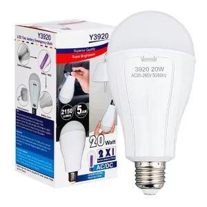 Dual Battery Operated Bulb 15w 20w High Quality Rechargeable Bulb