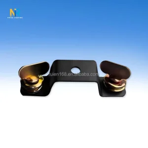 Dual Butterfly Screw Stage Light Mount Bracket Black Metal Two Knob Fixing Clamp for LED Panel Stage Lights
