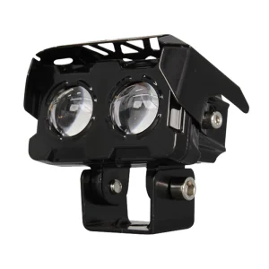 Dual Color 2 Lens LED Fog Lights for Motorcycles Hi Low Beam Headlight Light System Front Driving Spotlight Waterproof