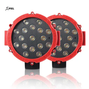 Dual Color Burst Flashing Floodlight 7 Inch Round LED Light for Car Led Work Light Truck Offroad ATV SUV