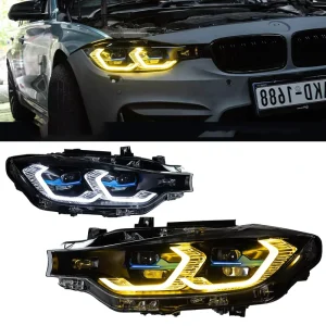 Dual-Color Headlights for BMW 3 Series F30 F35 F80 LED Headlamp Plug and Play Front Lights Auto Car Accessories