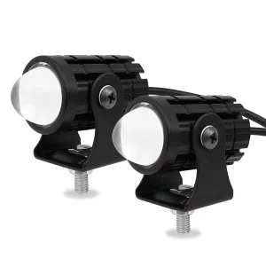 Dual Color Motorcycle Lights 20W Mini Driving LED Light High Low Beam Motor Lighting Systems