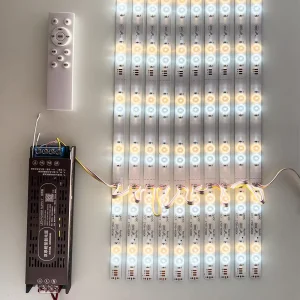 Dual Color White Adjustable IP20 24V LED Bar Side Light Hard Strip 1Meter Window Backlight for Advertising LED Illuminated Sign