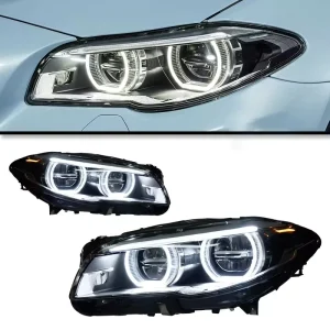 Dual Lens 12V 6000K White LED Headlights for BMW 5 Series F10 LED Head Lamp DRL Automotive Accessories