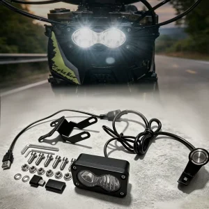 Dual Lens USB LED Headlight IP67 Plug & Play Baja Front Light for Surron Light Bee X Talaria Segway E-Moto Dirt Bike