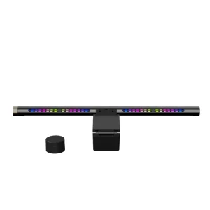 Dual Light Source LED Monitor Light Bar with RGB Ambient Light & Remote Control Modern Aluminum Desk Lamp for Reading Room