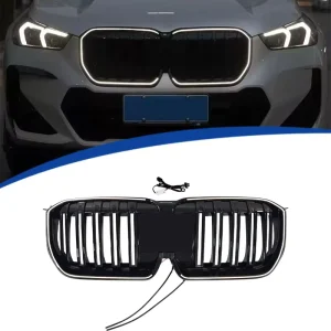 Dual Line Single Line LED Illuminated Front Grille Fit X1 U11 ABS Light up Car Mesh Grille Direct Replacement