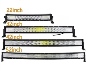 Dual Row High Power Off Road 4X4 22″ 32″ 42″ LED Light Bar Combo 50″ 52″ Inch Curved LED Light Bar