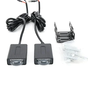 Dual color Amber White LED Grille Light Multi mode Flashing Car Auxiliary Lighting DRL Turn Signal Fog Lights