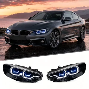 Durable ABS 12V 6000K Headlamps for BMW 4 Series F32 425i 428i 430i Plug+Play High Brightness Front Lamp for Vehicle