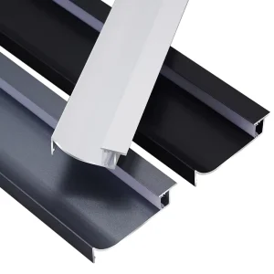 Durable Aluminum Inset LED Strip Skirting Board Interior Lighting Decoration for Residential Projects