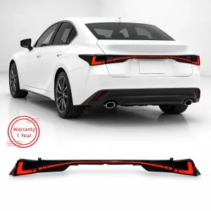 Durable LED Tail Light Assembly Red Lens White Reverse Lens Brake Stop Turn Signal for Lexus IS250 IS300 IS350 IS350c