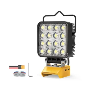 Durable Plastic High Brightness Outdoor Lithium Ion LED Portable Cordless Camping Work Light for Fishing Picnics