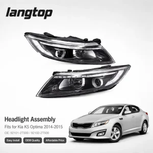 Durable Replacement Cost Effective Headlight Assembly High Low Beam for Kia K5 Car Repair