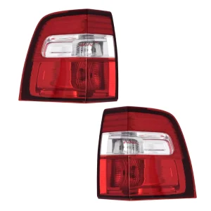 Durable Silver Tail Lamp Assembly for Expedition 12V 27W ABS Plastic Rear Brake Tail Light