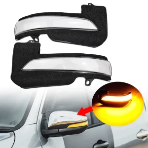 Dynamic 12V LED Turn Signal Light Sequential Indicator Blinker for Hilux Fortuner Innova Side Mirror Replacement