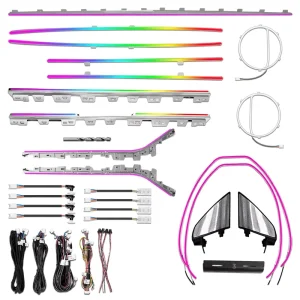 Dynamic 64 Color Ambient Light for Tesla Model 3 Interior LED Lighting Upgrade Kit Accessories