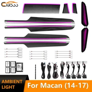 Dynamic 64Colors Car Ambient Light for Porsche Macan Center Console Dashboard Panel Interior LED Lighting Upgrade Kits