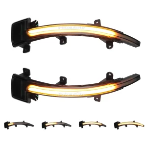 Dynamic Blinker for Audi TT MK2 8J TTS TTRS R8 Rearview Lamps 12m Warranty Water Flash Sequential Turn Signal Lights
