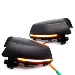 Dynamic LED Mirror Blinker Turn Signal Lights for VW POLO MK5 6R 6C Sequential Indicators Signals Yellow Lamps