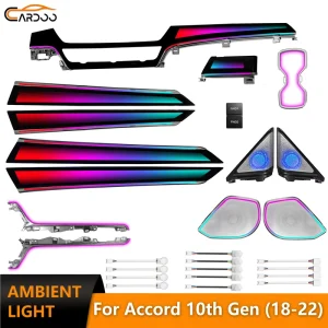 Dynamic OEM Car Ambient Light for Honda Accord Interior Speaker Cover LED Lighting Door Trim Accessories