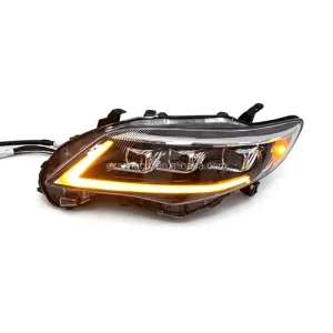 Dynamic Sequential Stream Headlight 3 Lens Projection LED DRL Driving Light Retrofit for Toyota Corolla US Version