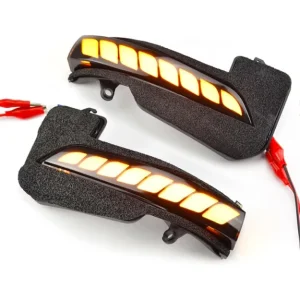 Dynamic Sequential Turn Signal Lights for Hilux AN120 Innova AN40 Fortuner AN150 SW4 Smoke Black