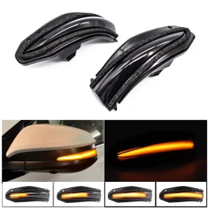 Dynamic Turn Signal Lights Blinker for Toyota RAV4 MK4 XA40 Noah R80 MK3 4Runner Car Accessories Flowing Rearview Mirror Lamps