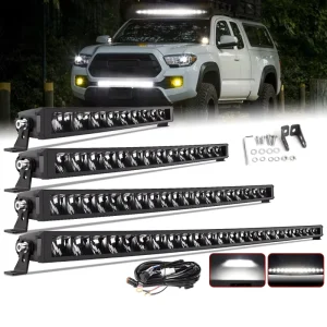 E Approved 24V Amber Low Profile LED Driving Light Bar for Off Road Cars for Roof Rack & Front Bumper