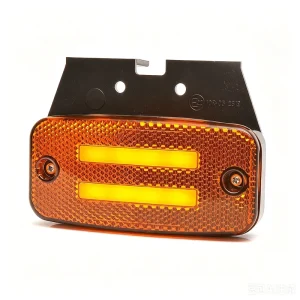 E Approved Rectangle Amber LED Side Marker Light With Reflector 12V 24V Heavy Duty Truck Trailer Bus Clearance Signal Lamp