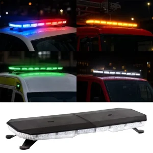 E-Mark Certified 30″ LED Light Bar 108 High Intensity LED ECE R65 SAE J845 51 Flash Modes Aluminum Base Adjustable Mount