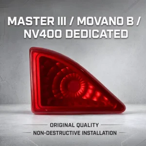 E Mark High Mount 3rd Brake Light for Renault Master III Opel Movano B Nissan NV400 Center Stop Lamp 265900021R 4419392