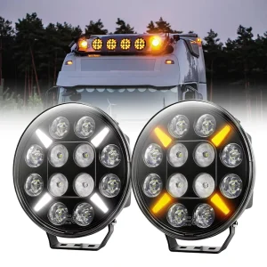 E-mark 9 Inch Auxiliary LED Driving Light 240W Off Road Lights 12V IP68 Combo White Beam Front Top for Truck SUV