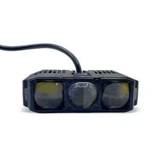 E06L 85W LED Auxiliary Lens Light for Off Road Vehicle 12/24V LED Driving Light Blue Lens 10000LM Car LED Grille Light