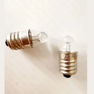 E10 Screw LED Flashlight Bulb 2.2V 3V Replacement White Miniature Indicator Light