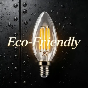 E14 LED Candelabra Chandelier Bulb 2700K Warm White Edison Filament Glass Globe Light AC220V Power Supply E26 Base