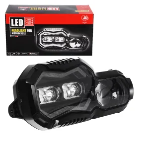 E24 mark Headlights for BMW F800GS F800R F650 700 800 GS F800GS ADV Adventure Complete LED Projector Headlight Assembly