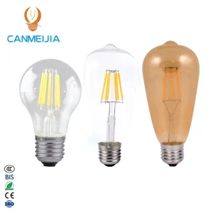 E26 E27 ST64 6W Retro LED Dimmable Electric Edison Bulb Chandelier Light Bulb Vintage Filament Bulb