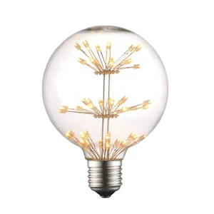 E27 AC 85V 265V Starry Sky Warm Yellow LED Edison Bulb Globe G80 G25 Decor Light