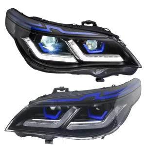 E60 Upgrade Headlight 5 Series 523i 530i Angel Eye LED Head Lamps DRL Hid Bi Car Lights Modified for BMW