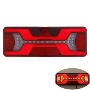 ECE 12V 24V Trailer Truck Stop Reverse Fog Turn LED Rear Position Lamp 5 Functions Tail Lights for Lorry Tractor Excavator