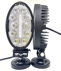 ECE 50W High Power 8 LED Auxiliary Headlight Agriculture Wide Flood Tractor Work Light Auto Exterior Lighting Oval LED Light