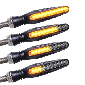 ECE Certified 12V LED Turn Signal Light Yellow and Amber Indicator Blinker Motorcycle Lighting System